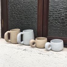 复古创意大耳朵陶瓷马克杯复古北欧 INS风咖啡杯大容量水杯午茶杯