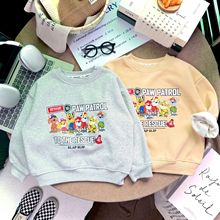 儿童加绒卫衣男孩日系卡通卫衣男童日单外贸长袖上衣儿童套衫童装