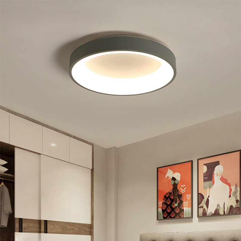 新款北歐led吸頂燈客廳臥室燈家用超薄圓形陽台房間簡約現代燈具