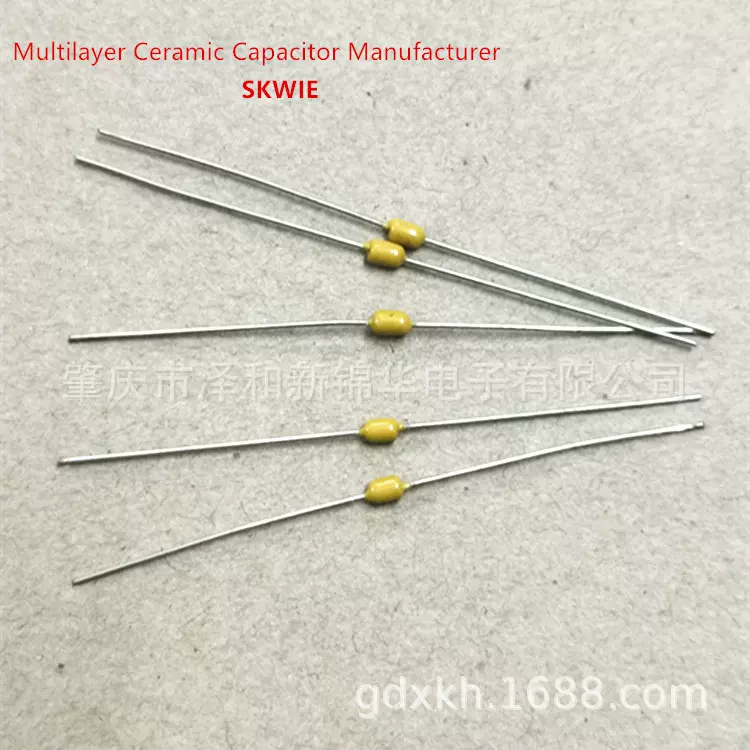 Axial 轴向电容 0805 B152K 1500pF 50V 卧式电容 引线陶瓷电容器