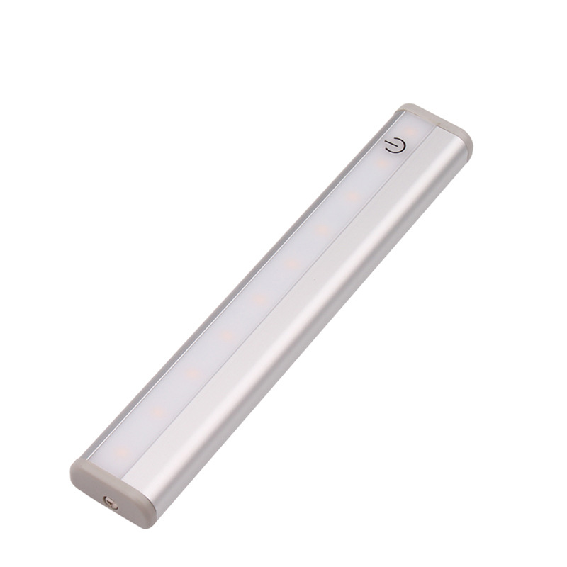 led智能橱柜衣柜灯小夜灯 卧室无极调光灯家居室内照明触摸电池款