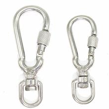 Stainless steel pet leash lock buckle carabiner medium and跨