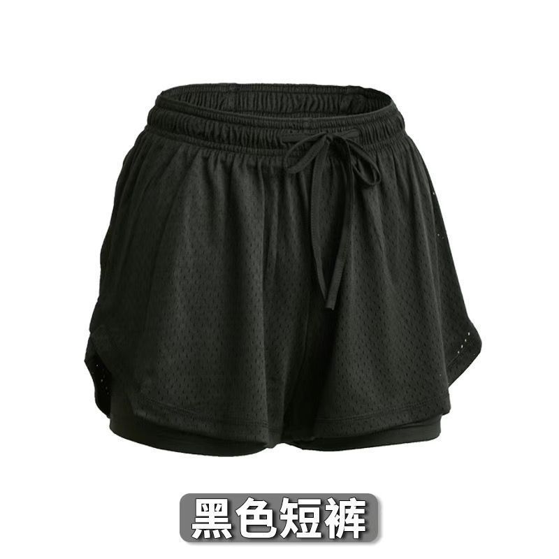 Verano de la casa de mujeres tres puntos corto camisa de corta 200 jin malla de tamaño grande transpirable doble falso comercio exterior dos piezas