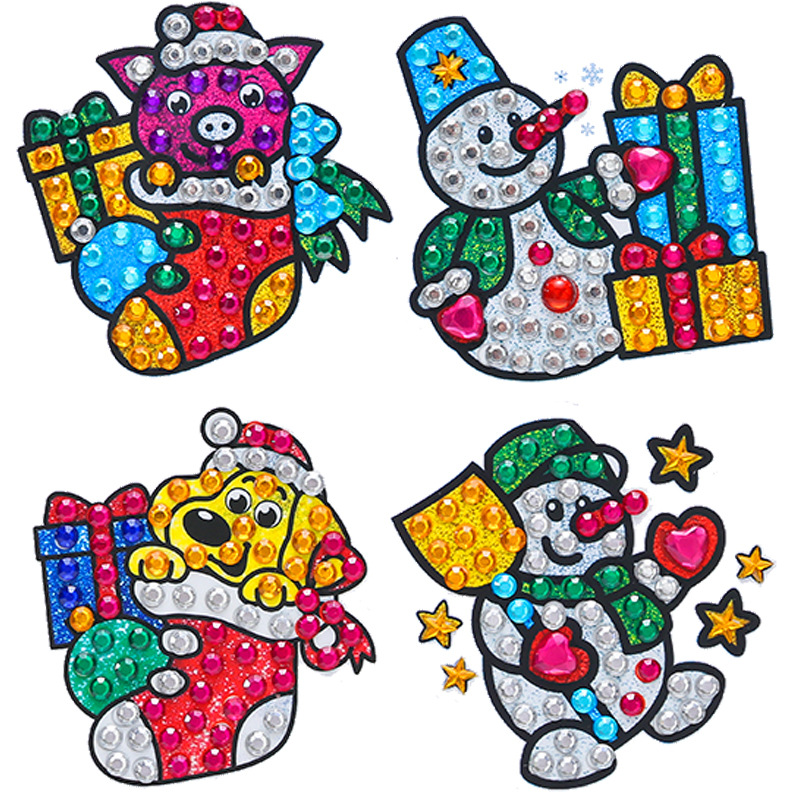 2024 nuevo estilo 5d princesa de dibujos animados pegatinas gratis pintura de diamantes artesanía para niños pegatinas decorativas de bricolaje pegatinas de refrigerador