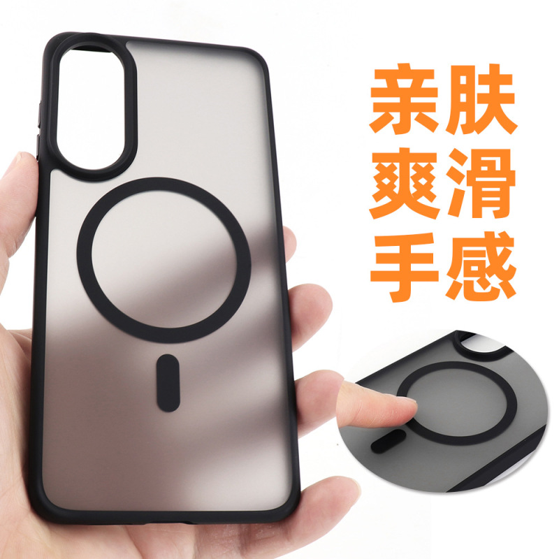 サムスン s25edge 携帯電話ケース、肌に優しい磁気吸引ケース、厚みのある落下防止つや消し保護カバー S24Plus に適した国境を越えた|undefined