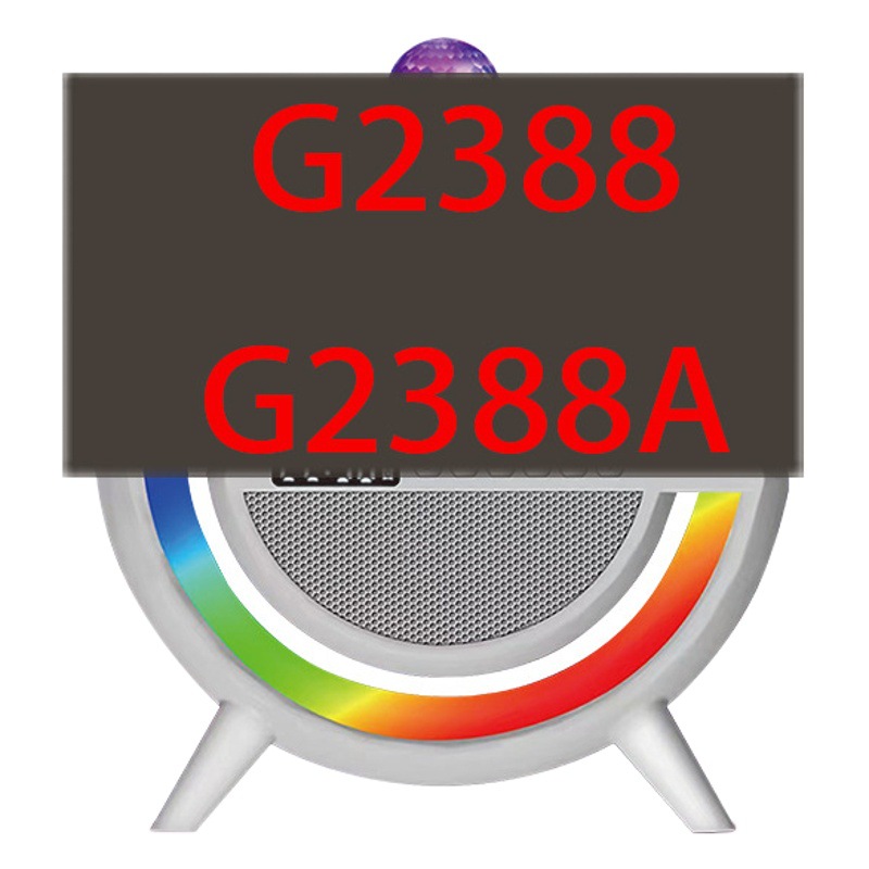 Transfronterizo grande G cielo estrellado Bluetooth altavoz colorido faro cabecera escritorio carga inalámbrica noche luz audio hogar