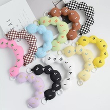 定制包包手提刺绣字母手柄手机绳杯子雨伞手提包包挂饰云朵挂绳