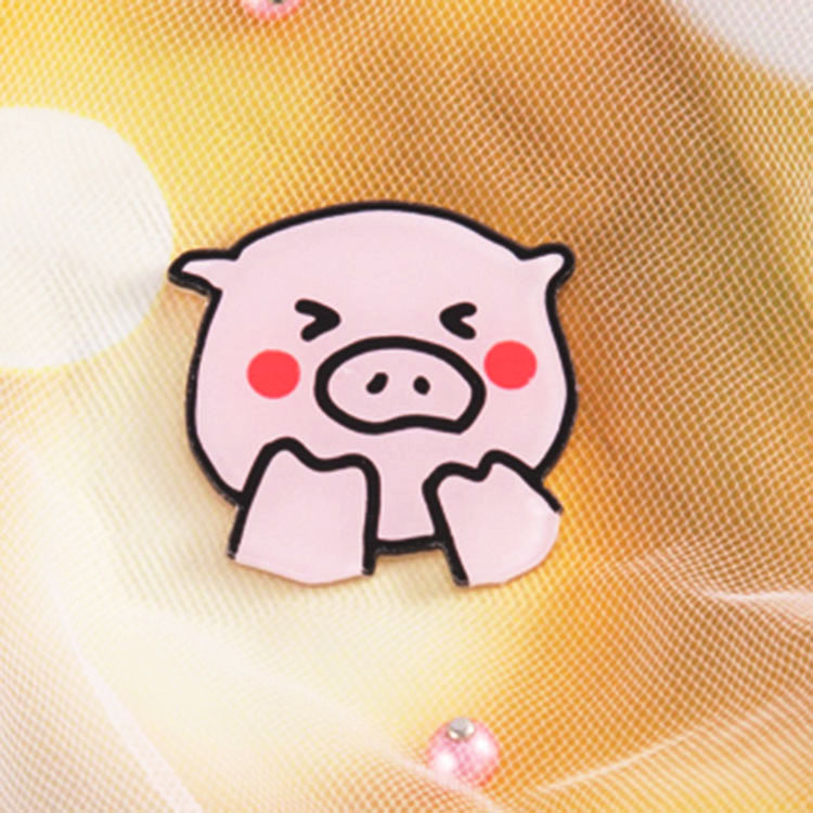 クリエイティブソフト萌えアクリル漫画バッジかわいい小動物ブローチかばんアクセサリーストラップピンパッチカスタム|undefined