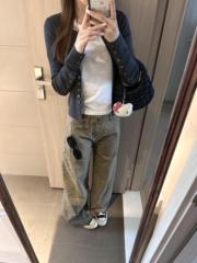 针织衫上衣女2025新款早秋季韩系时尚感慵懒休闲外搭开衫毛衣外套