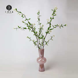 工厂直销 116cm雪柳花仿真花长枝新娘花小手球 婚庆花艺插花枝干