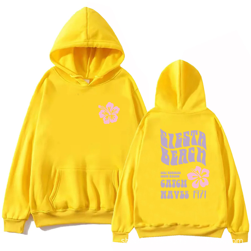 Cross-Border Siesta Beach Fashion Hooded Sweatshirt Aesthetic Sweatshirt Gift Tops for Men and Women Cross-Border Siesta Beach Fashion Hooded Sweatshirt Aesthetic Sweatshirt Gift Tops for Men and Women