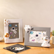 柯凡印象北欧创意宇航系列7寸相框摆台 儿童宝宝可爱卡通摆件挂墙