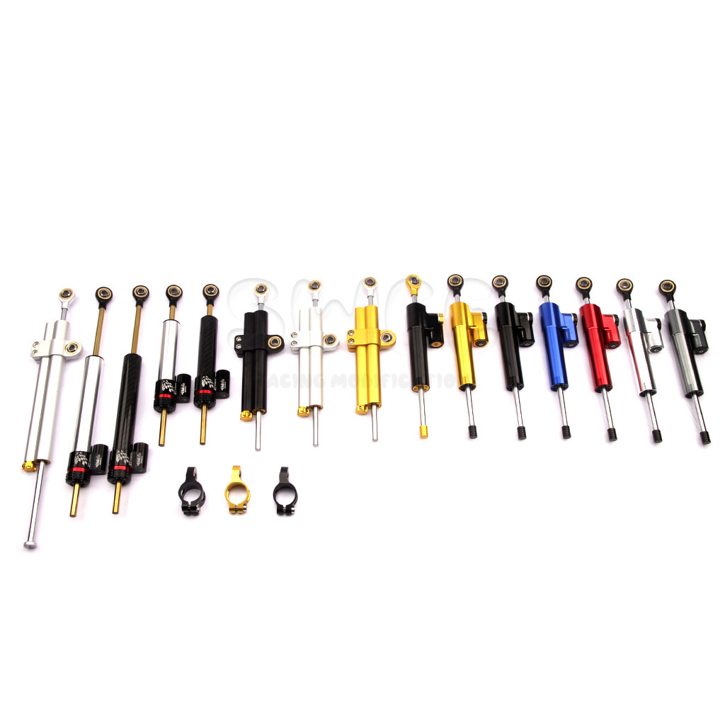Universal Cross-Border Motorcycle Cnc Aluminum Alloy Modified Steering Damper Stabilizer Direct from Manufacturer Titanium Version