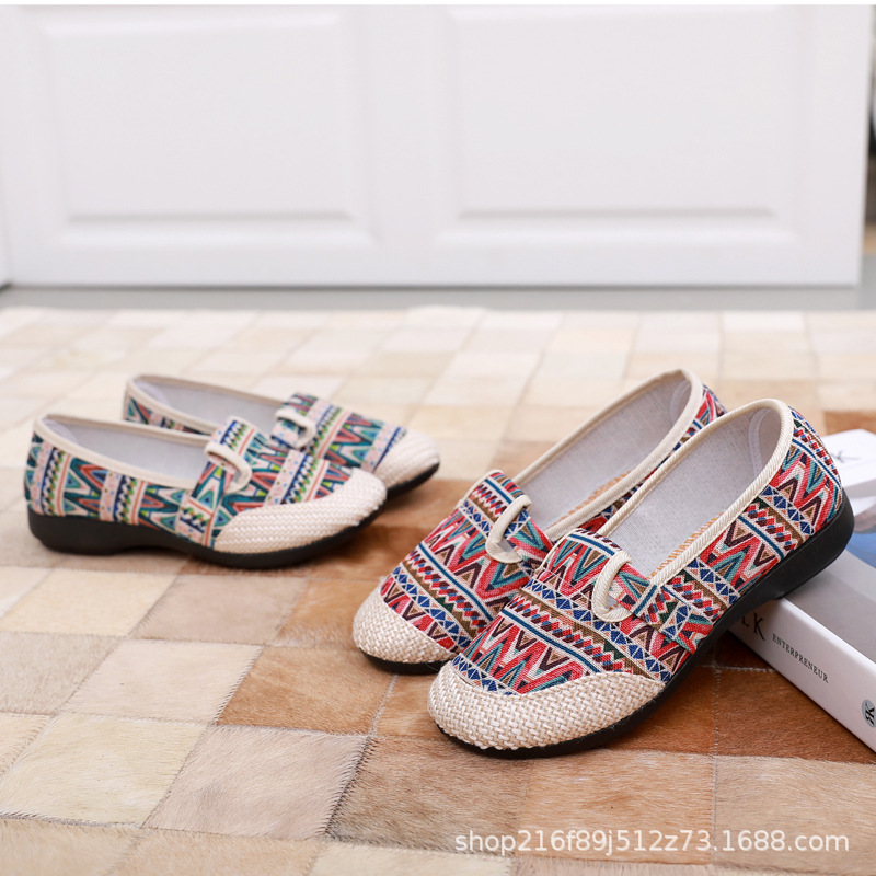 Casual ethnic cloth Beijing cloth slippers