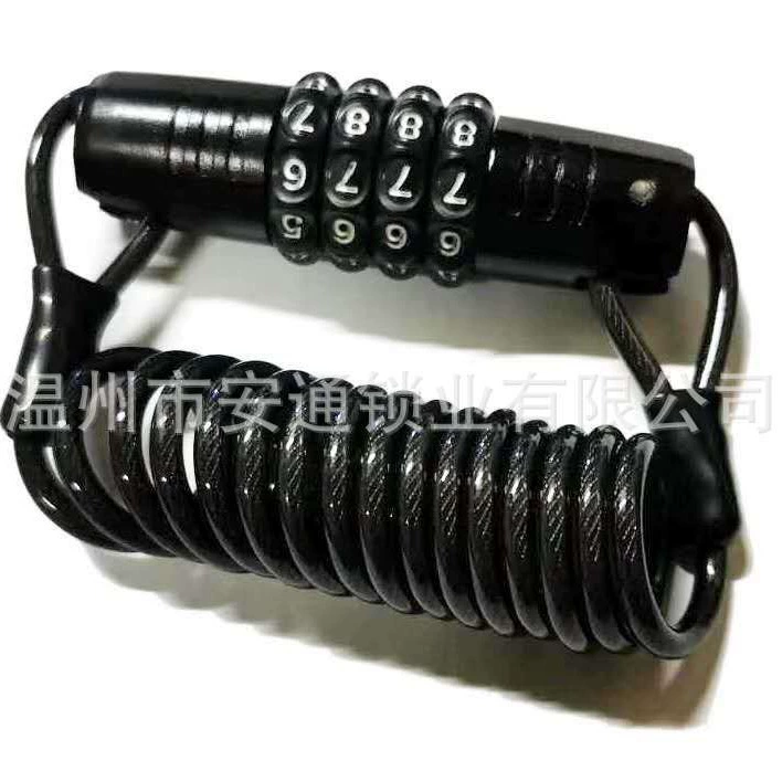 Велосипедный замок Противоугонный Мини Кодовый замок шлем замок горный велосипед дорожный автомобиль дисковый тормоз стальной трос замок портативный проволочный замок