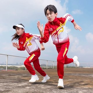 新款 2022年春秋季新款团体服套装运动会服幼儿园服初中生班服111