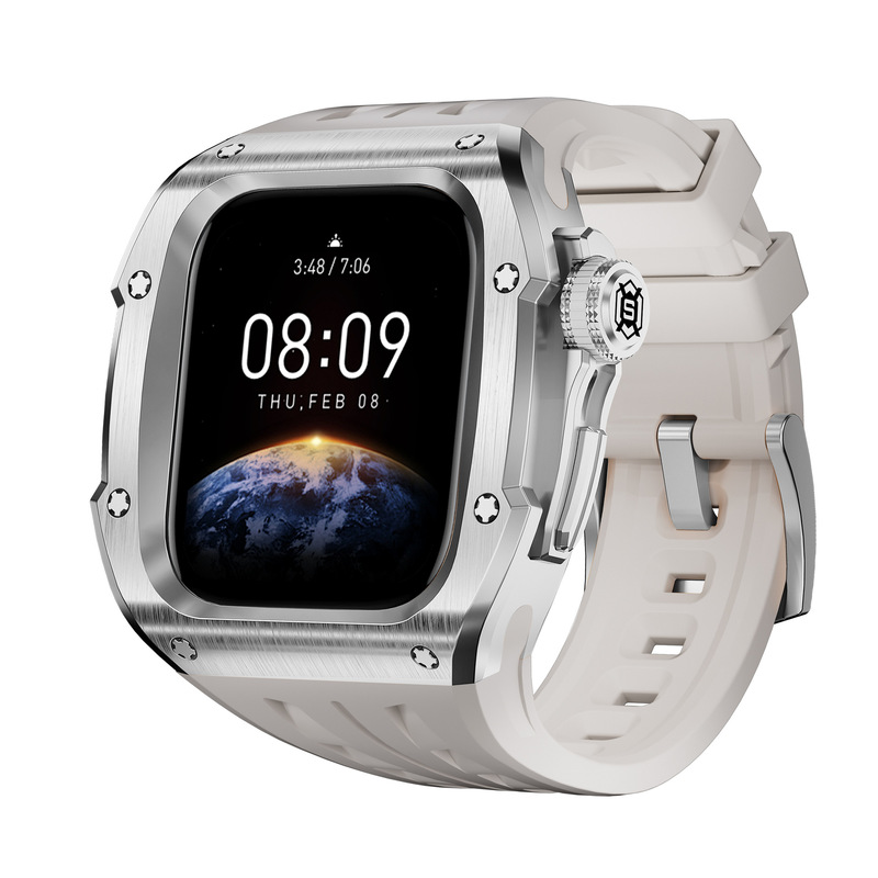 国境を越えた起爆金はappleiwatchseries 10 46mm金属転倒防止腕時計の全包保護ケースに適用される|undefined