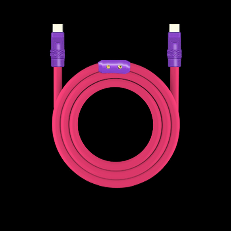 Nueva silicona suave para Apple iphone16 Android 240WPD línea de datos de carga rápida carcasa de aleación de aluminio de color