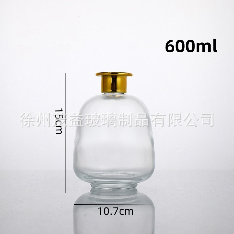 透明玻璃香薰瓶无火藤条香薰瓶扩香瓶客厅装饰瓶现货批发|undefined