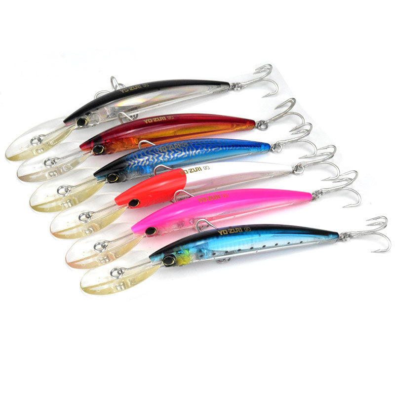 Long-cast Sea Fishing Lure Bait, 170mm / 24.5g, Long-Tongued Floating Minnow-Style Hard Bait, Model 9090