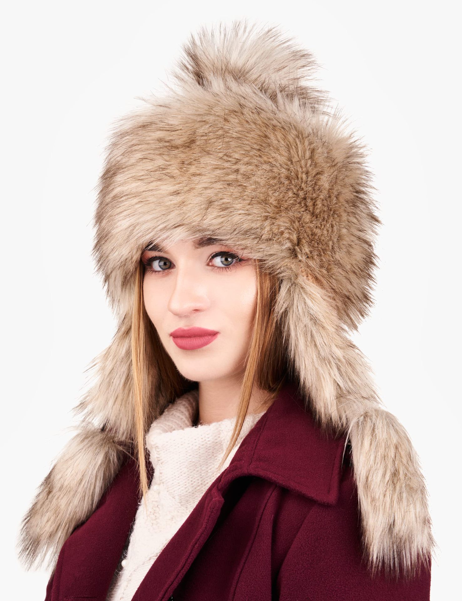 Cappelli da cacciatore Cappello di peluche Cappello invernale Cappello da principessa ispessito Cappello di protezione per le orecchie peloso_voghion.com