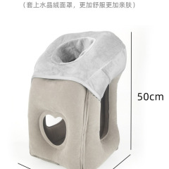 飞机旅行便携枕形枕型充气抱枕趴睡枕睡觉旅行枕充气趴趴枕