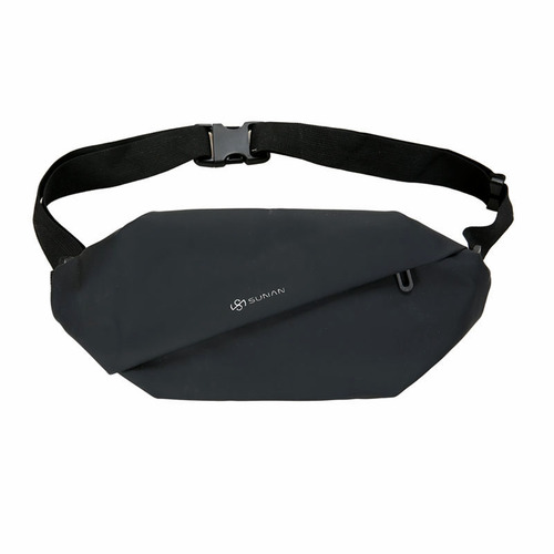 Trendy brand Japanese chest bag men's ins simple shoulder bag waist bag couple small shoulder bag female canvas student crossbody bag