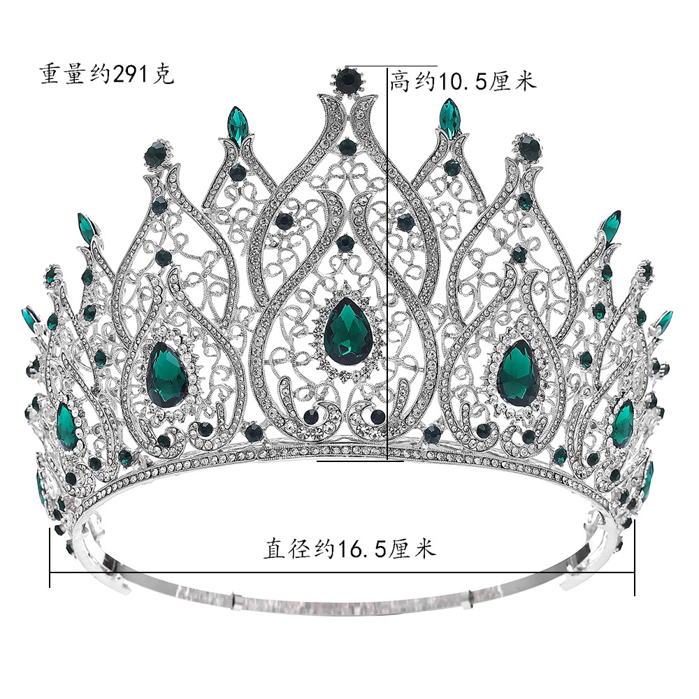 Corona ajustable estilo barroco para novia o concurso