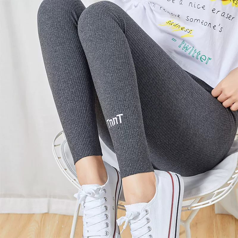 Fleece thin warm velvet leggings, demi-season keep warm trousers