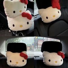 インターネット有名人漫画かわいいハローキティ車のヘッドレスト猫ネックピロー枕車の枕新しい家庭用
