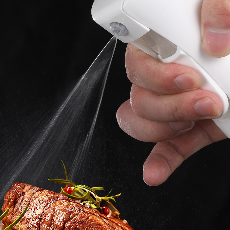 Outdoor Barbecue Press Spray Bottle Kitchen Household Cooking Oil Spray Pot 200ml Glass Spray Bottle