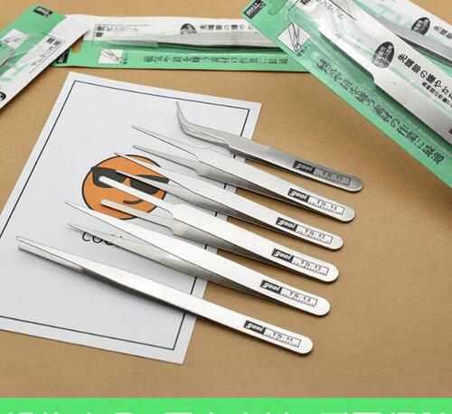 DIY heat shrinkable crystal glue accessories tweezers, hand-painted handmade jewelry, straight elbow tweezers