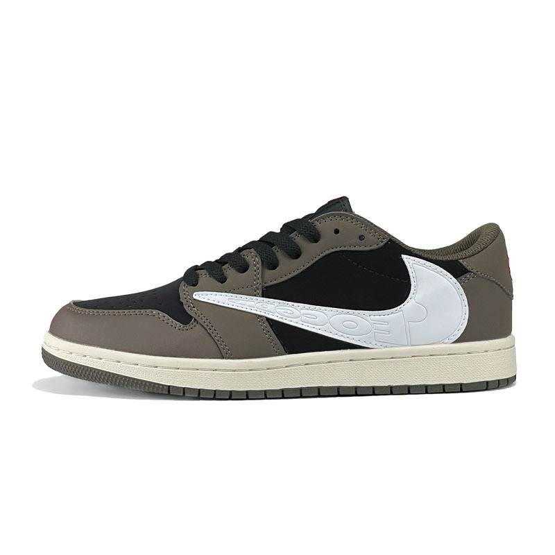 莆田靴 正規品 Nake オフィシャル メンズシューズ AJ1 レディースシューズ ロートップ 黒曜石 ジョー 1 スモールスモークアッシュ インバーカーブ ピュア オリジナル オーバードク|undefined