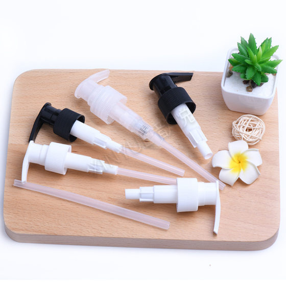 Bottled essence oil bottle emulsion pump head gold anodized aluminum press Pump Head full cover powder pump cleansing oil pump switch pump