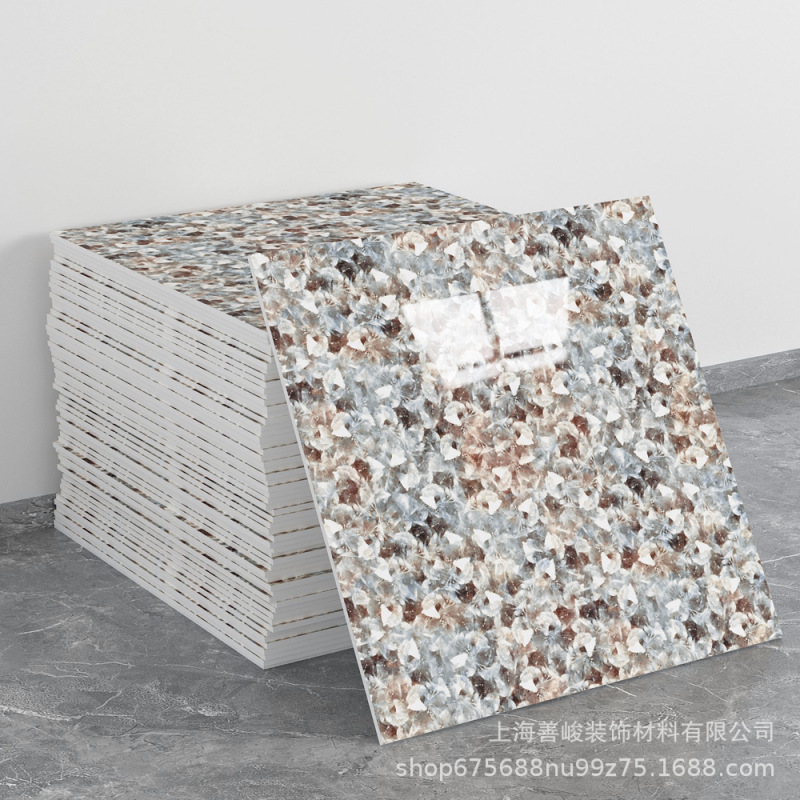 跨境出口批发30*30cm 仿瓷砖大理石纹自粘墙壁纸护墙板铝塑板贴纸|undefined