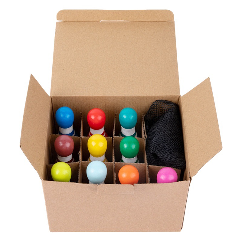 De madera de los niños medio digital de bolos padre-hijo interactivo digital de escritorio cognitivo Juego de Pelota juguetes educativos