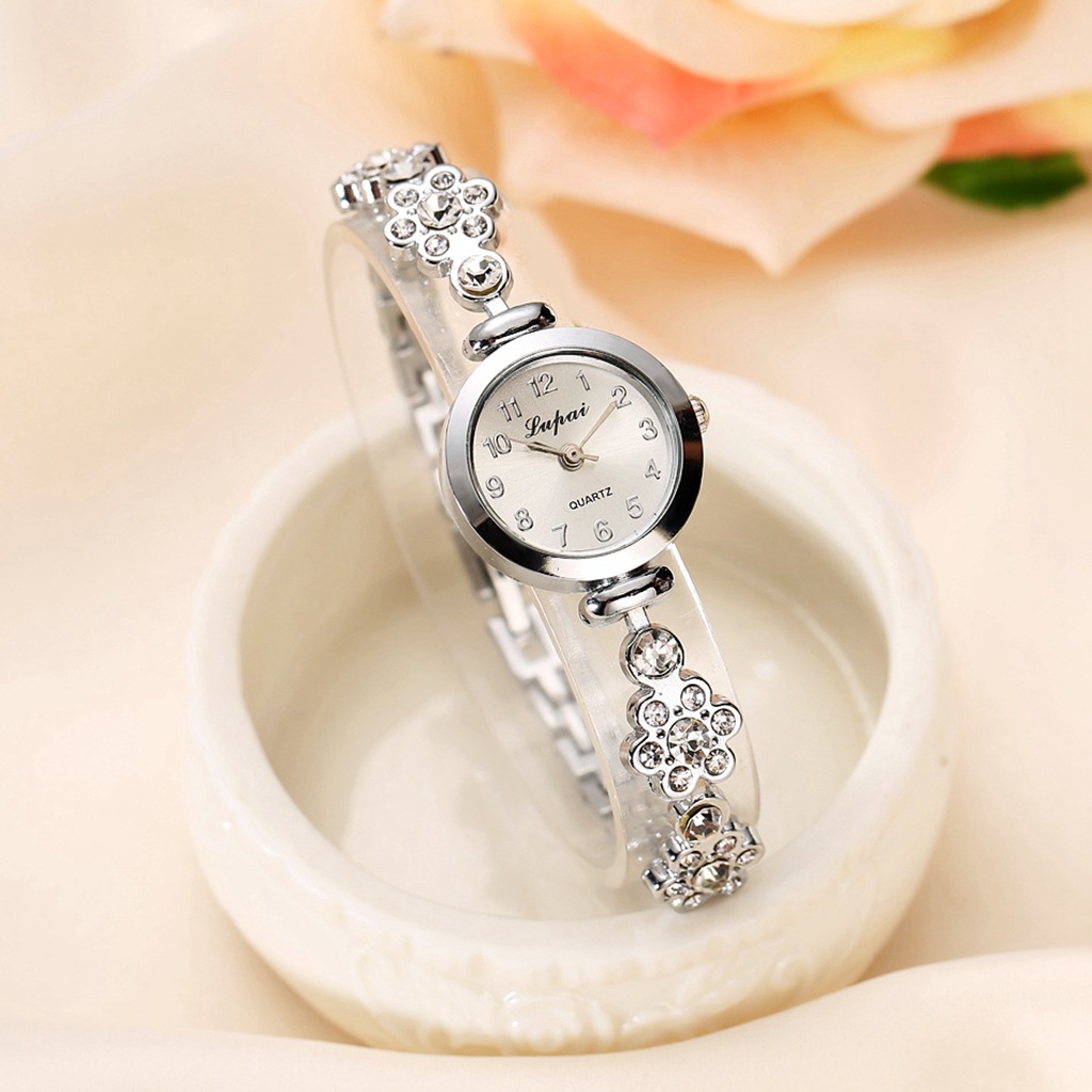 Ins Style Solid Color Flower Quartz Women's Watches display picture 3