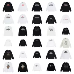 Cross-Border B Brand 25S Autumn and Winter New 400g Letter Print Logo Pure Cotton Round Neck Sweatshirt Casual Versatile for Men and Women