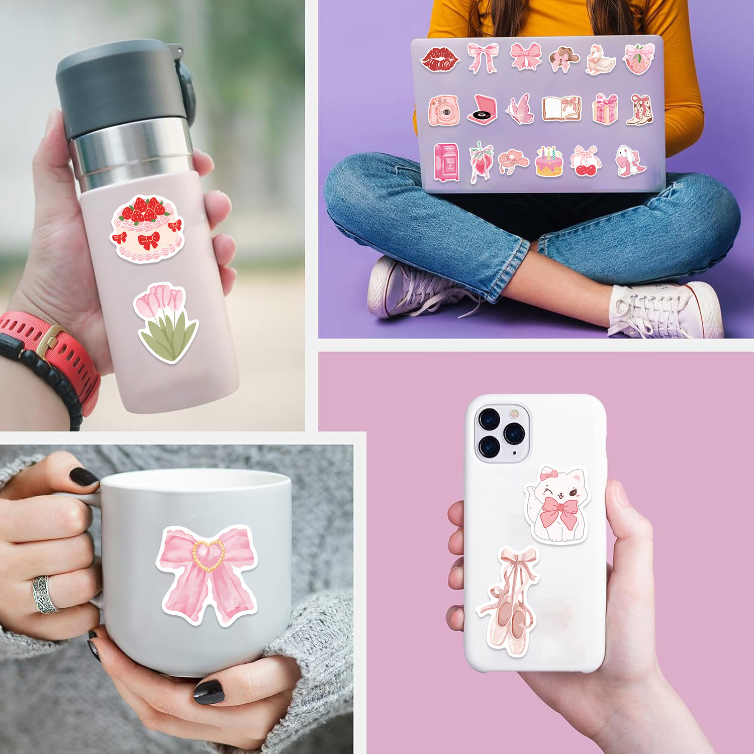 23g Weight Stickers Stationery Type 1 Set Quantity School, Graduation Occasion PVC self-adhesive Material Animal, Cartoon Pattern Cute Style 1 Set Animal Cartoon School Graduation PVC Self-adhesive Cute Stickers 5