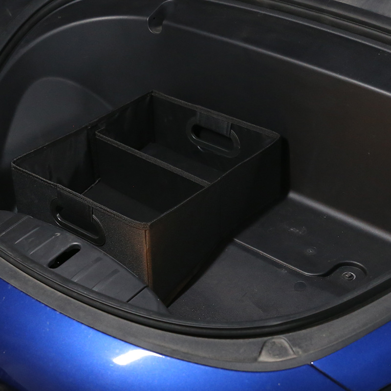 Coffre de coffre avant Tesla Model Y adapté, boîte de rangement de voiture pliable en tissu Oxford pour automobiles_voghion.com