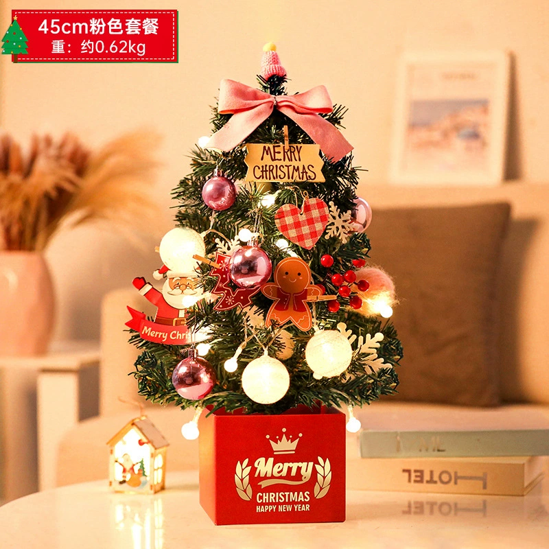 Mini Christmas Tree Pack, 30 / 45 / 60 cm, PVC or PE, 12 pcs per bundle