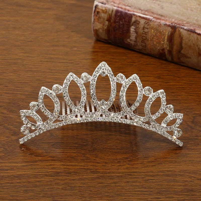 Детская металлическая тиара princess, блестящие стразовые ободки для волос, подарок на день рождения, несколько стилей