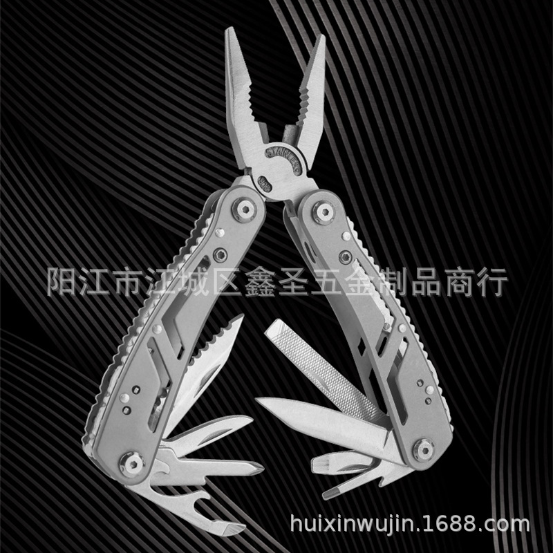 便携多用钳子户外组合多用维修钳随身工具钳汽车日用折叠钳反手钳