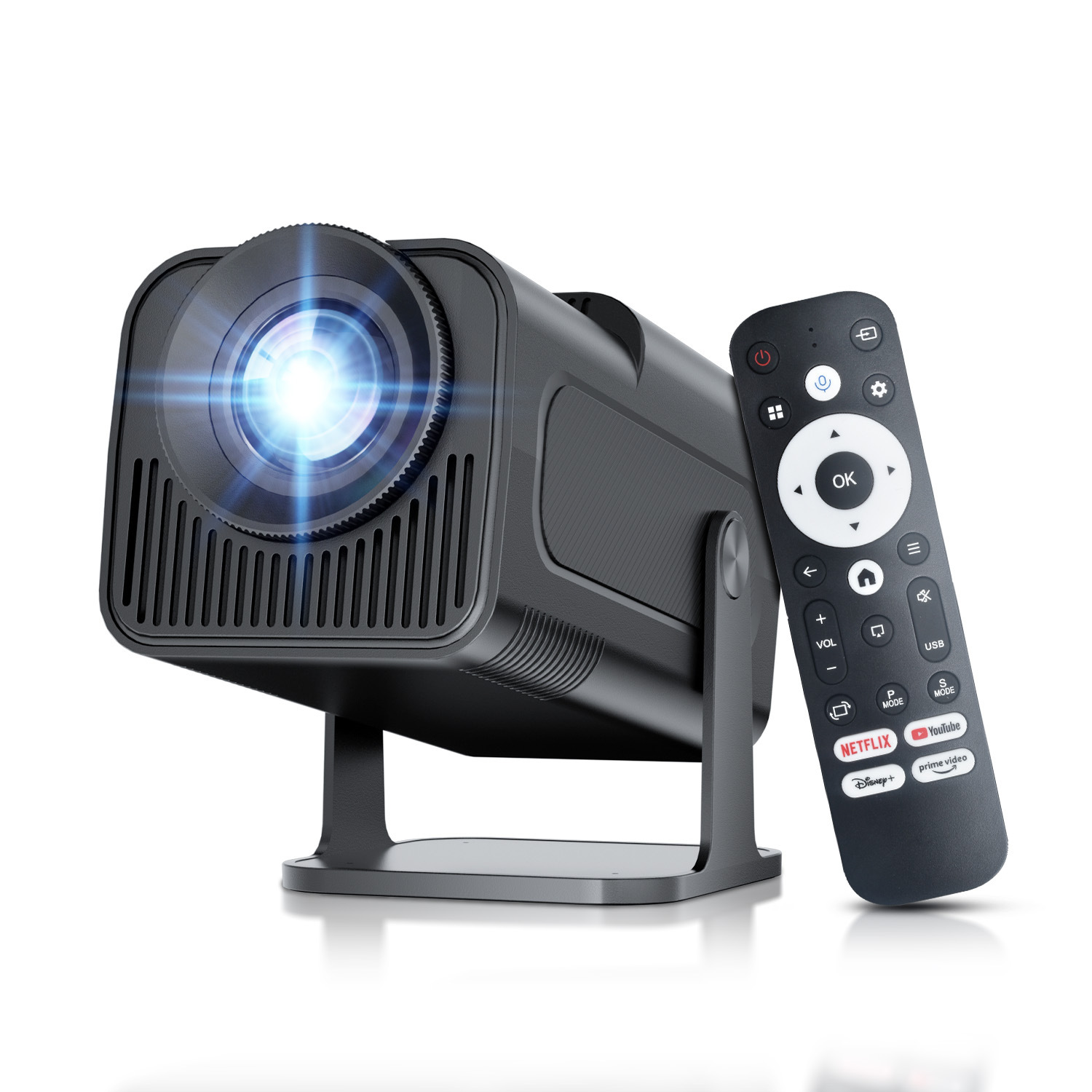 Mini hyproyector transfronterizo Android 11,0 HD 1080p de cine en casa proyector de teléfono móvil portátil