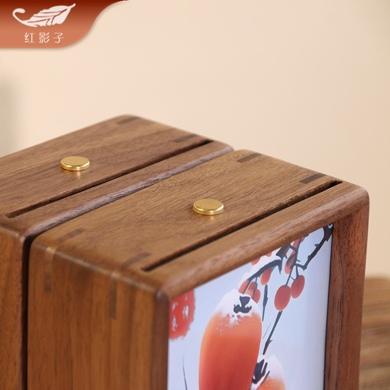 中国黒クルミ無垢材フレームライト絵画クリエイティブナイトライトフォトフレーム雰囲気ライト誕生日 diy ギフト装飾品