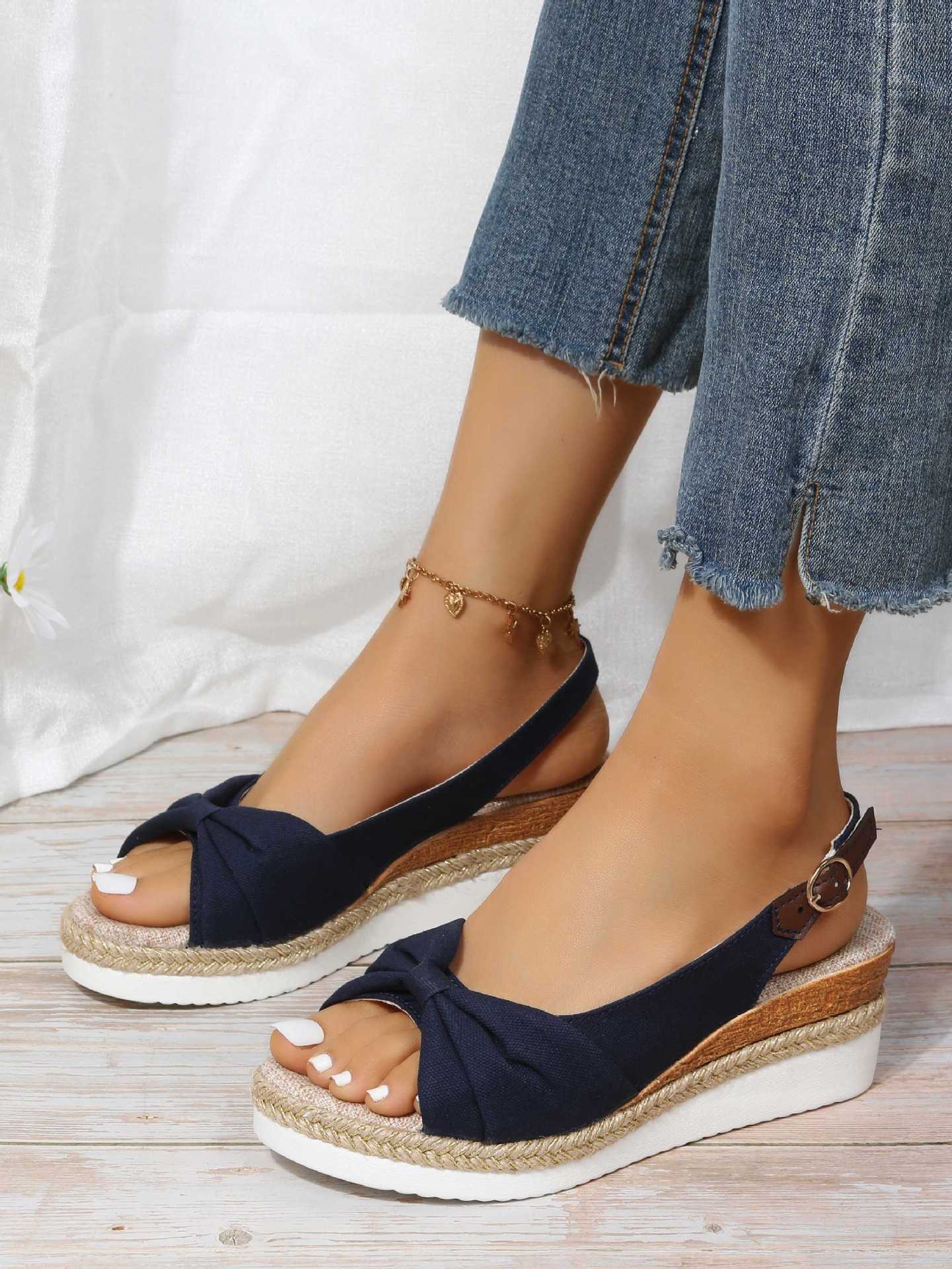 Wedge Sandals Side View
