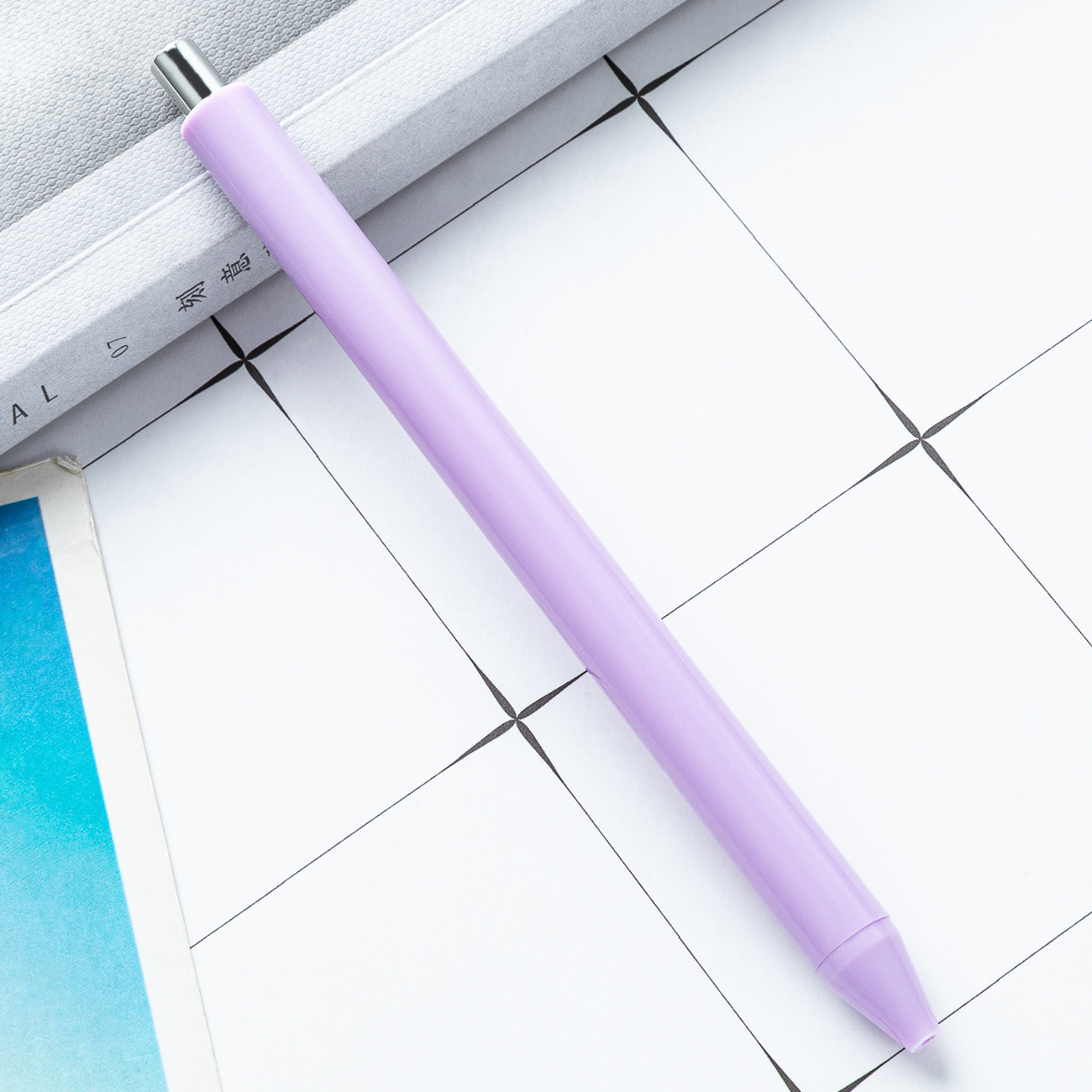 Bolígrafo de plástico imprimible logotipo promocional publicidad publicitaria bolígrafo de regalo simple macarón pequeño bolígrafo fresco