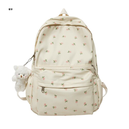 New style backpack for women Korean version bear horizontal zipper school bag casual large capacity computer backpack one piece drop shipping