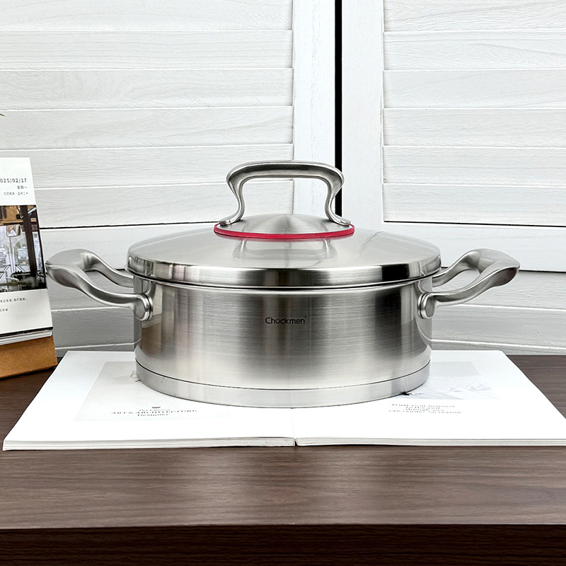 Chockmen Zhuo Deming 18 / 10 acero inoxidable 24cm forjado base de cocina de cocina de cocina de cocina de acero