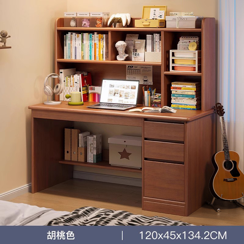 Escritorio de madera sólida escritorio de estudio para estudiantes en el hogar escritorio de escritorio estante de dormitorio escritorio de escritorio para adultos